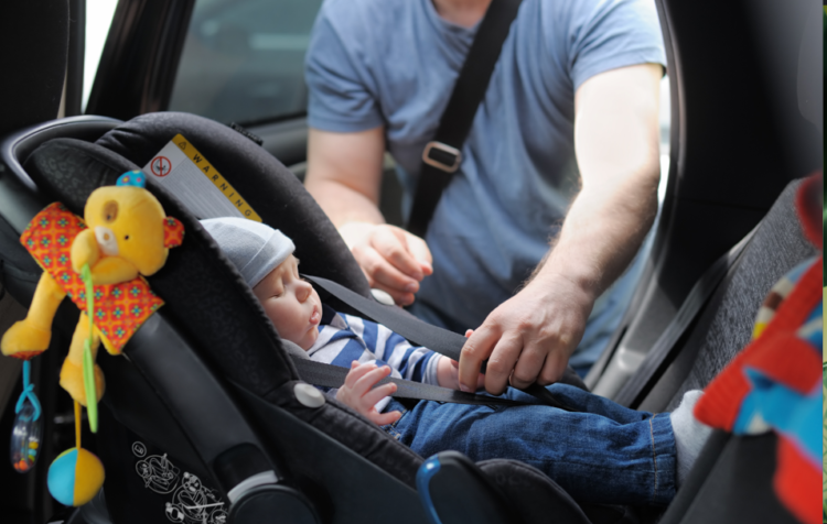 Father and new baby, paternity leave, parental leave