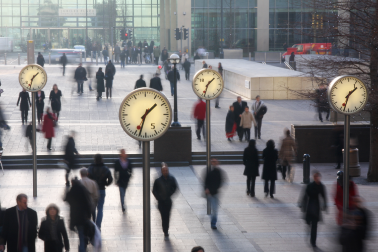 Office workers, city, London