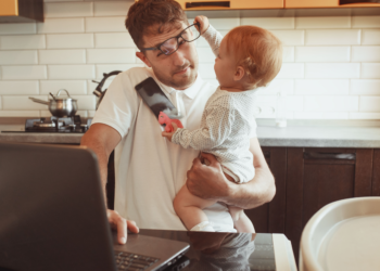 Working dad, stressed