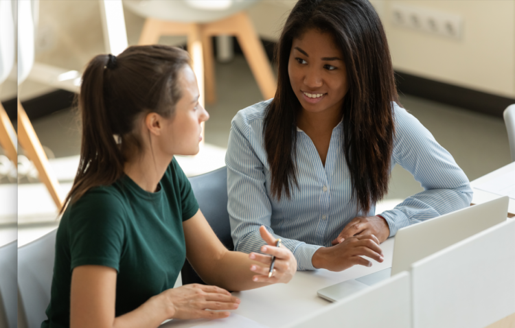 Young person getting advice