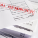 Final reminder bill, debt, financial stress