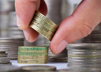 Pay increase, money, pound coins, wage rise