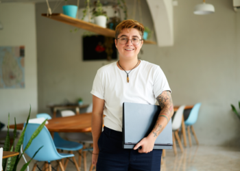 Transgender person at work