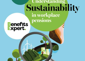 Cover, Benefits Expert guide to understanding sustainability in workplace pensions, August 2024
