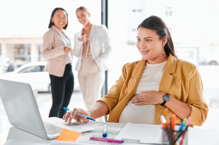 Maternity pay, enhanced pay, pregnant employee women, DEI