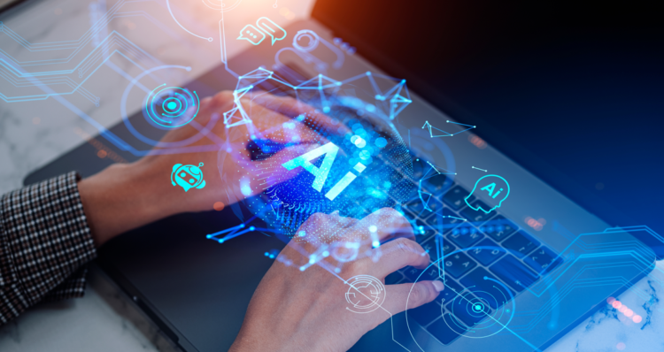 Woman using AI, AI analysis, AI and HR, technology, benefits