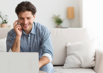 Man working from home, remote work, flexible work, RTO
