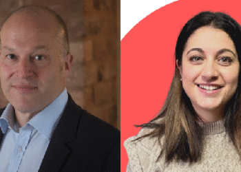 (Left) Simon Fowler, Adviserplus, Empowering People Group, (right) Rena Christou, Halborns